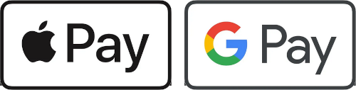 We accept Apple Pay and Google Pay